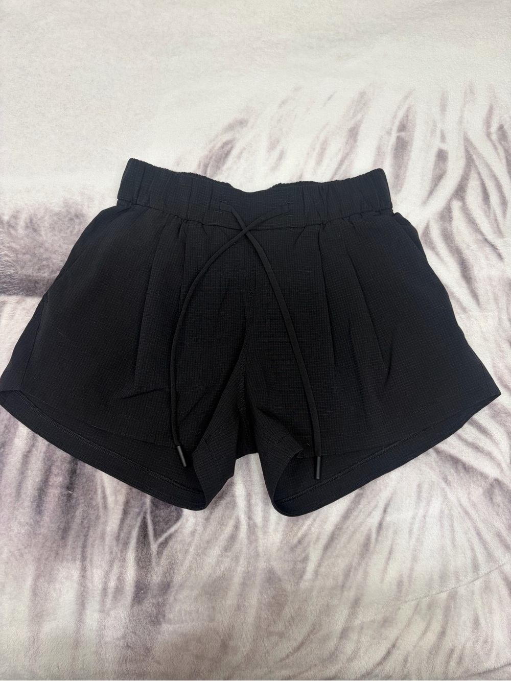 lululemon athletica Black High-Rise Drawstring Lounge Shorts